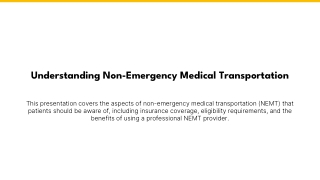 Aspects concerning medical transportation services you should be aware of