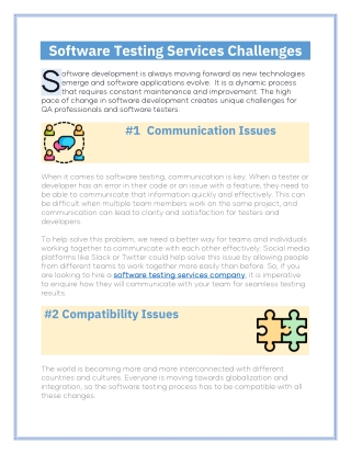 Application Testing Companies Challenges