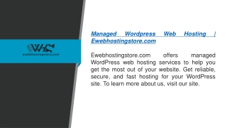 EWebHostingStore 1