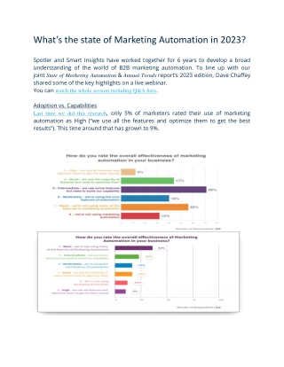 What's the state of Marketing Automation in 2023 - Email Marketing Automation Software - Spotler