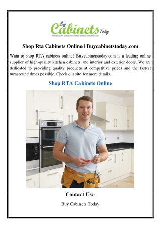 Shop Rta Cabinets Online | Buycabinetstoday.com