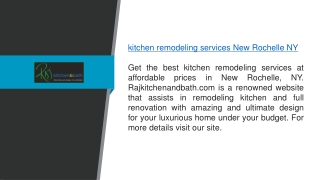 Kitchen Remodeling Services New Rochelle Ny  Rajkitchenandbath.com