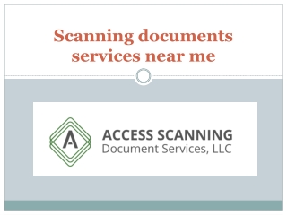 Scanning documents services near me