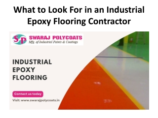 What to Look For in an Industrial Epoxy