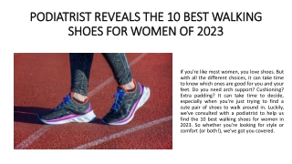 Podiatrist Reveals The 10 Best Walking Shoes For Women Of 2023 - ASICS India