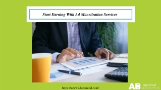 Start Earning With Ad Monetization Services