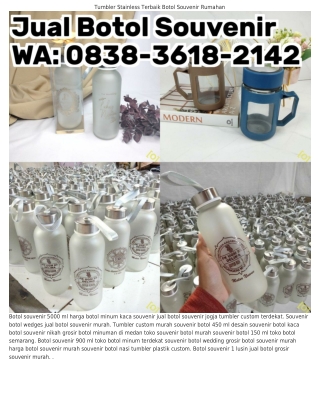 08З8•ЗᏮl8•ᒿlԿᒿ (WA) Gift Botol Kaca Souvenir Botol Kaktus