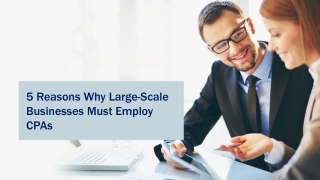 5 Reasons Why Large-Scale Businesses Must Employ CPAs