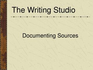 The Writing Studio