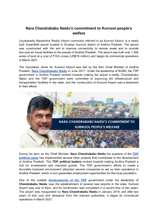 Nara Chandrababu Naidu’s commitment to Kurnool people’s welfare (1)