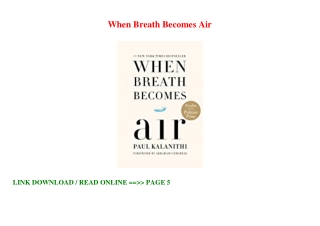 P.D.F)^ When Breath Becomes Air