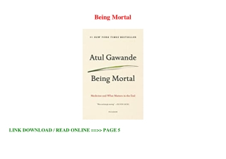 [PDF] Being Mortal
