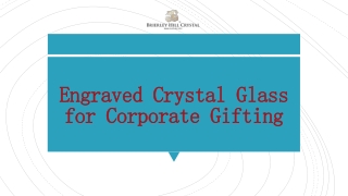 Engraved Crystal Glass for Corporate Gifting