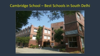 Best Schools in South Delhi