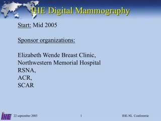 Start: Mid 2005 Sponsor organizations: Elizabeth Wende Breast Clinic,