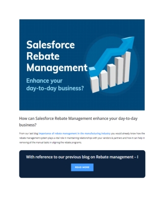 How can Salesforce Rebate Management enhance your day-to-day business