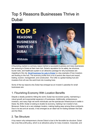 RGEstate - Top 5 Reasons Businesses Thrive in Dubai.docx