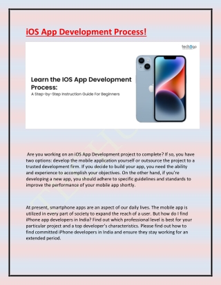 iOS App Development Process