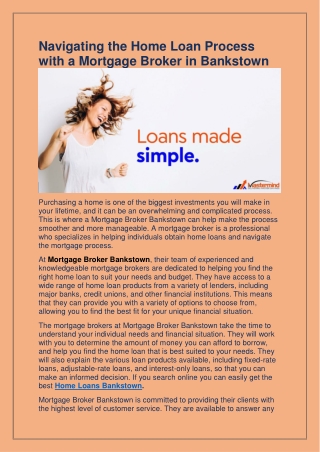 Looking for the best Investment Loan in Bankstown