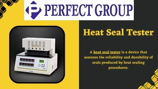 Heat Seal Tester | Perfectgroupindia