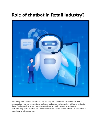 Role of chatbot in Retail Industry