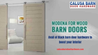 Avail of Black barn door hardware to boost your interior