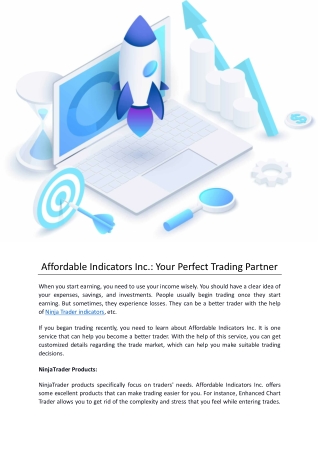 Affordable Indicators Inc.: Your Perfect Trading Partner