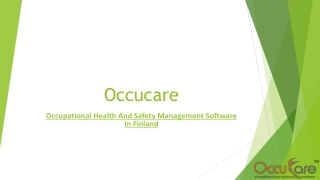 Occupational Health And Safety Management Software In Finland