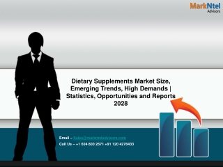 Dietary Supplements Market by Growth Analysis and Outlook – 2028