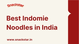 Best Indomie Noodles in India