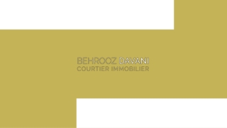 Real Estate Agent in Montreal  At Behrooz Davani