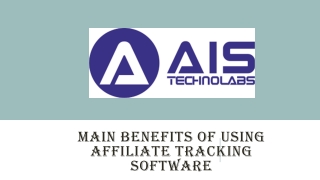 Main Benefits Of Using Affiliate Tracking Software