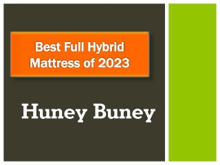 Best Full Hybrid Mattress of 2023