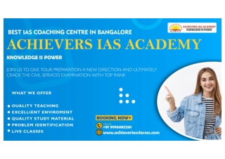 Best IAS Coaching Centre In Bangalore