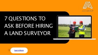 Hire Top Land Surveyor in NY | AAA Group