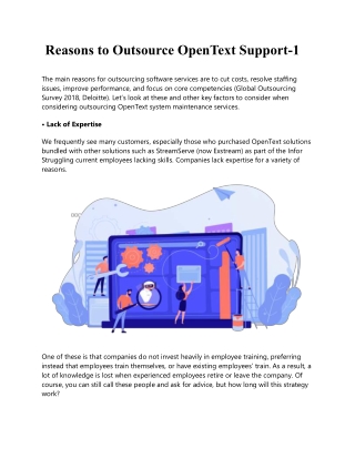 Reasons to Outsource OpenText Support-1