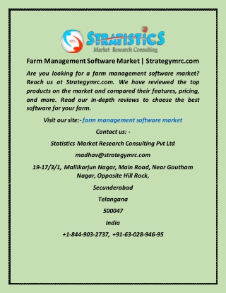 Farm Management Software Market