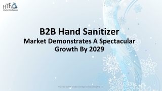 B2B Hand Sanitizer Market