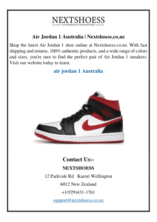 Air Jordan 1 Australia | Nextshoess.co.nz