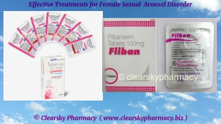 Effective Treatments for Female Sexual  Arousal Disorder