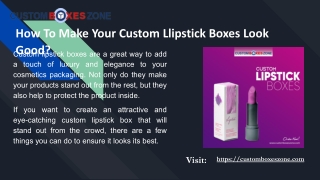 Custom Lipstick Boxes