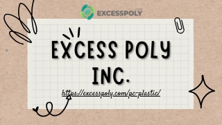 Recycle Scrap Polycarbonate Plastic | Excesspoly.com