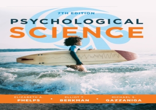 [PDF] Psychological Science (Seventh Edition) Kindle