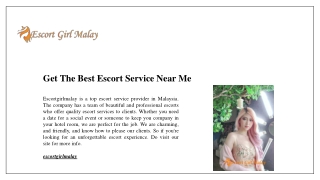 Get The Best Escort Service Near Me