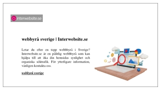 webbyrå sverige | Interwebsite.se