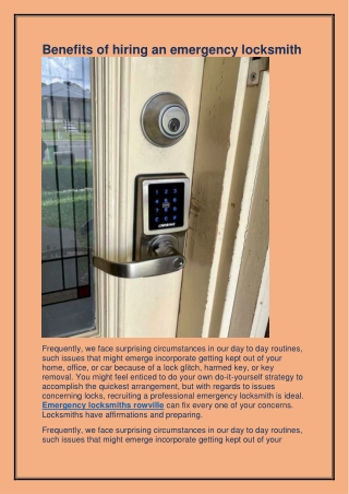 Looking for the best Commercial Locksmith in Rowville