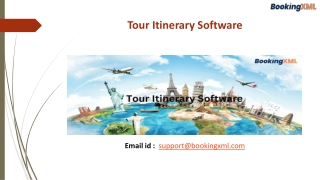 Tour Itinerary Software