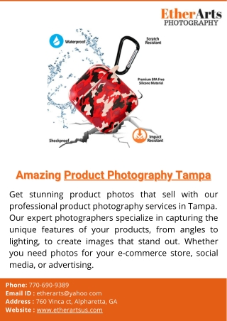 Amazing Product Photography Tampa