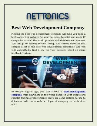 Best Web Development Company