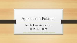 Apostille in Pakistan - Attest Your Legal Documents